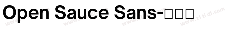 Open Sauce Sans字体转换